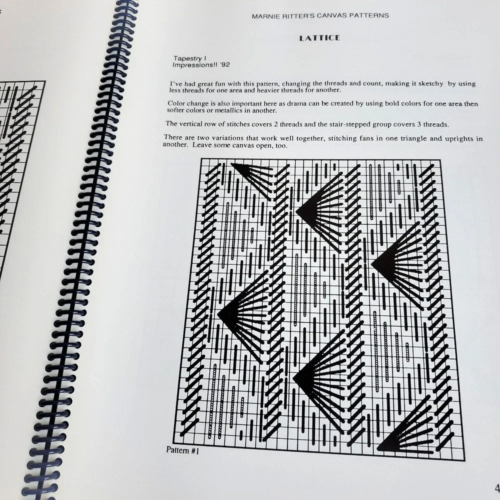 Marnie Ritter's Canvas Patterns Autographed & Copy Mary Fry's Pulled Thread Work